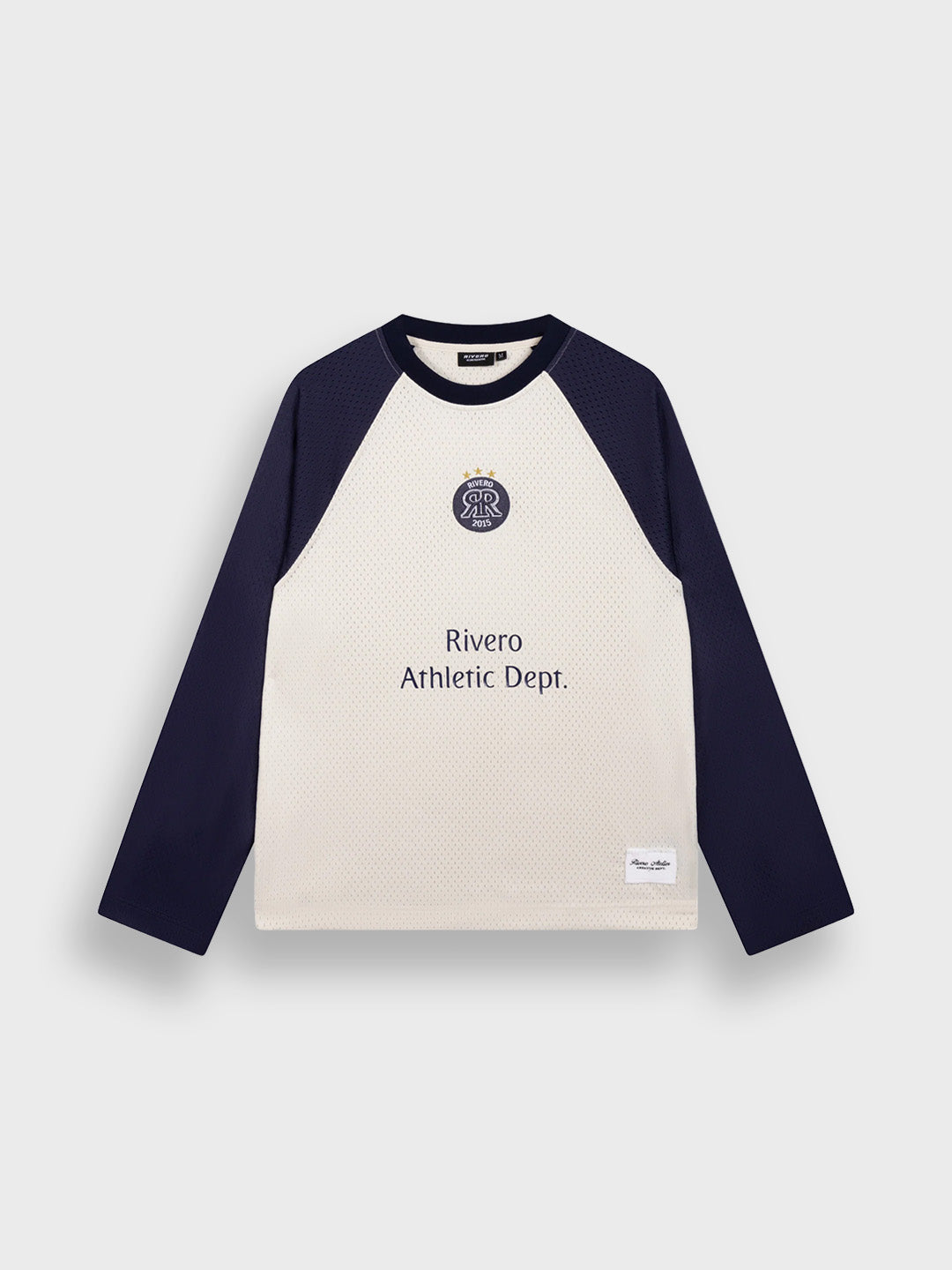 Rivero Mesh Contrast Longsleeve Off-White/Navy