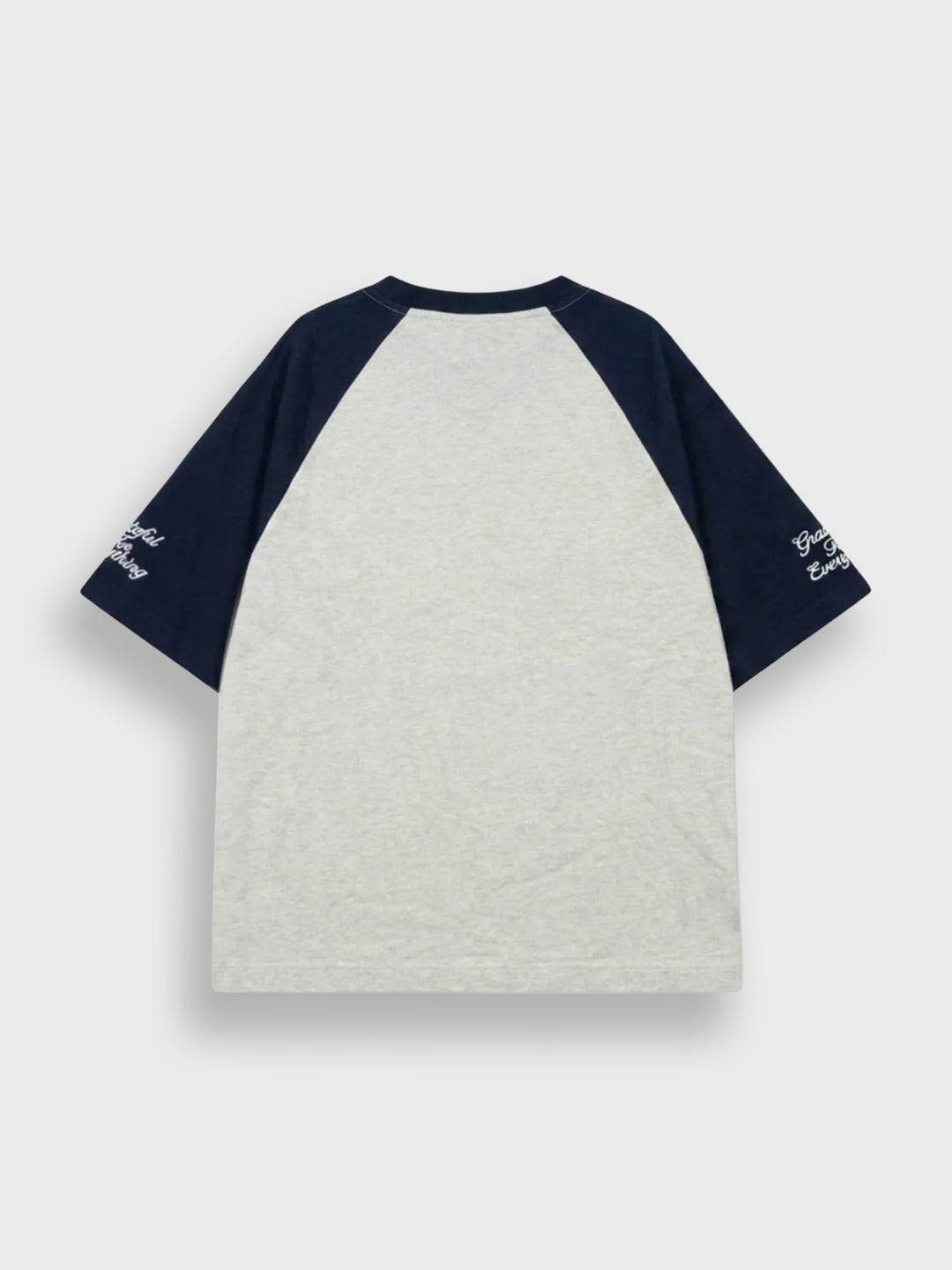 Rivero Raglan College T-Shirt Navy/Grey - achterkant