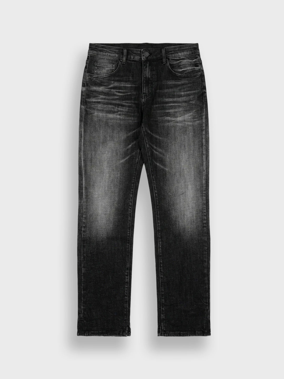 Rivero Shadow Slightly Split Jeans Black - voorkant