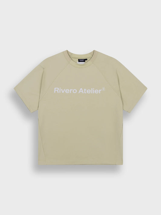 Rivero Studio Logo T-Shirt Soft Green - voorkant