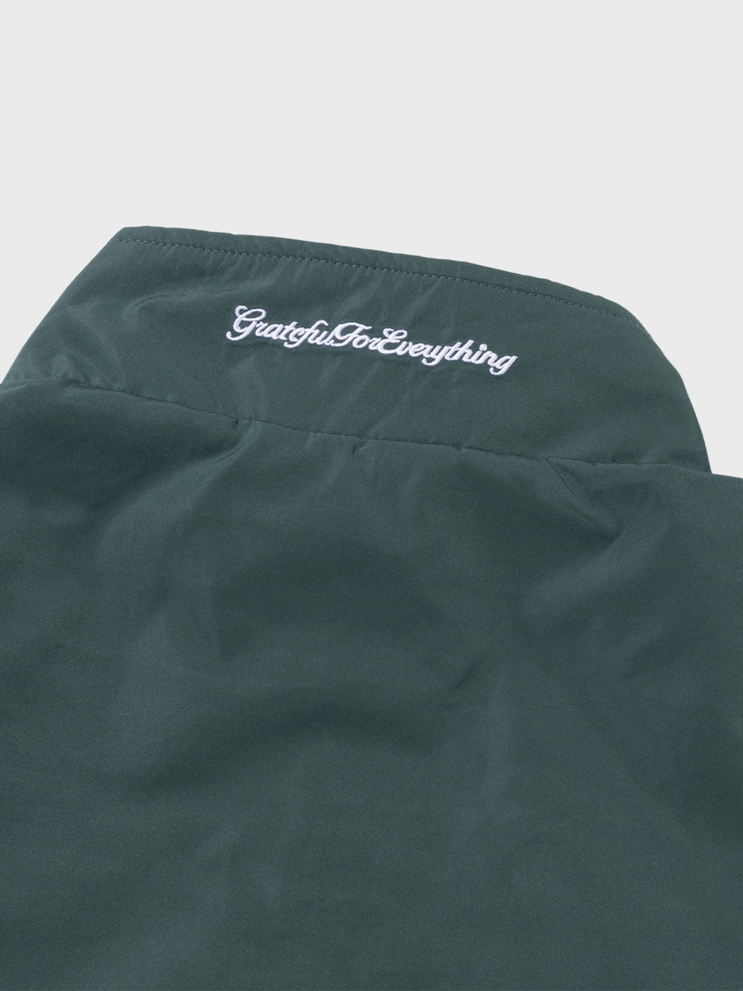 Rivero Unity Track Jacket Green - close-up kraag