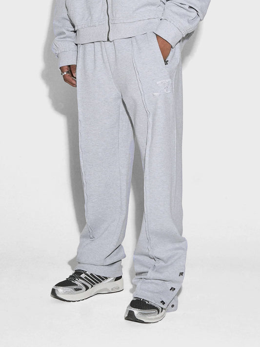 Rivero Urban Track Pants Grey – model schuin voor