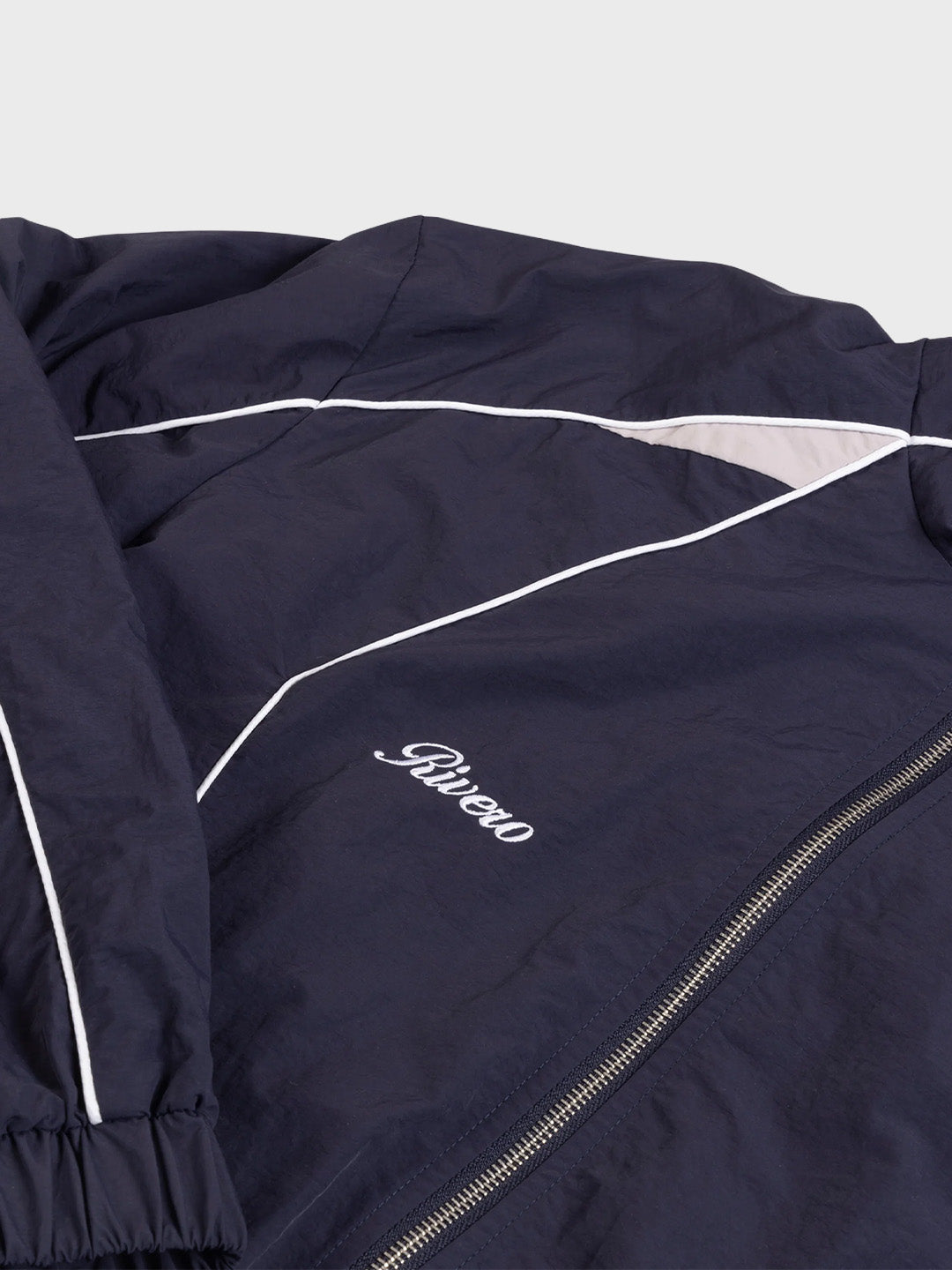 Rivero Vector Track Jacket Navy/Grey – close-up voor