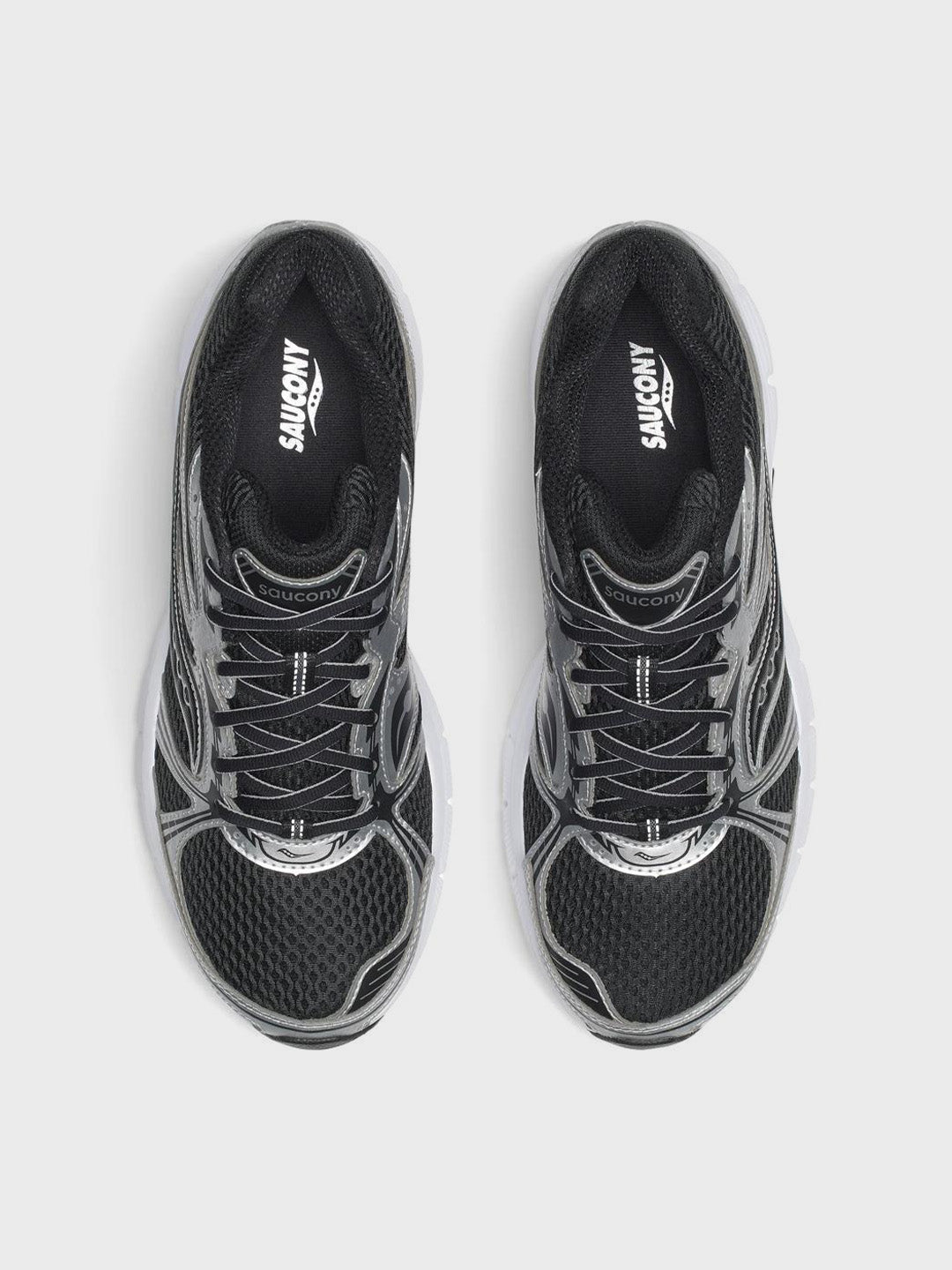 Saucony Grid Legacy Sneakers Silver/Black – S101836-1005 – bovenkant