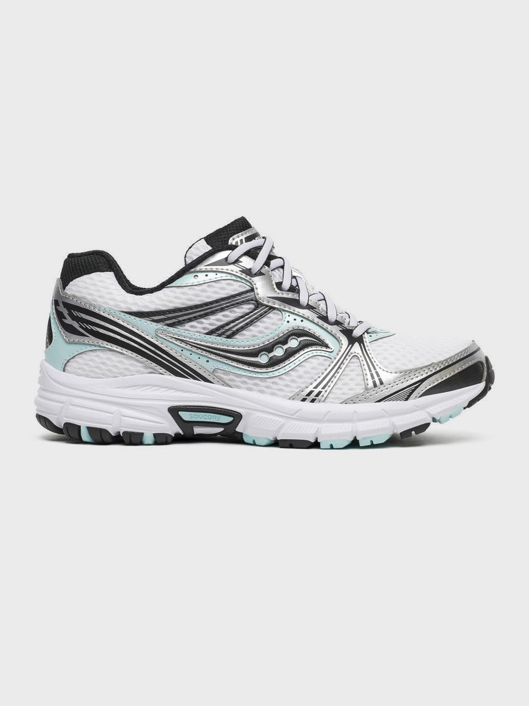 Saucony Grid Legacy Sneakers Silver/Spa - S101836-1044 - zijkant