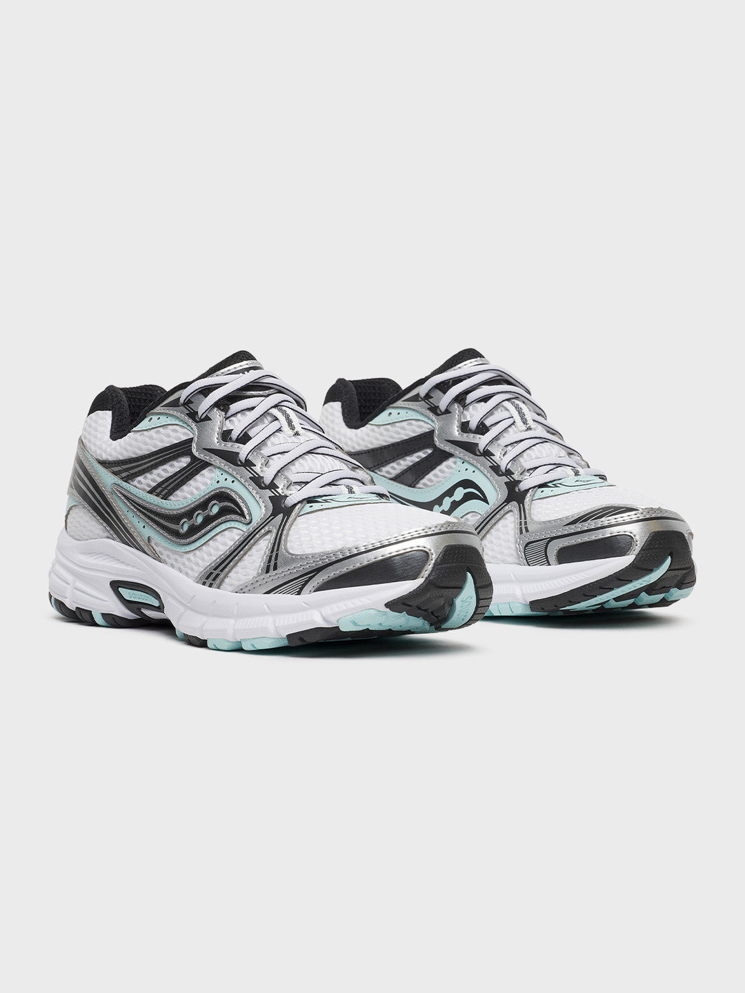Saucony Grid Legacy Sneakers Silver/Spa - S101836-1044 - voorkant