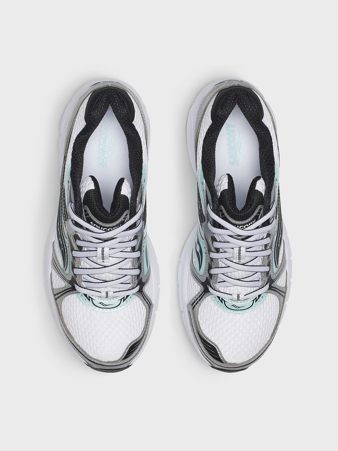 Saucony Grid Legacy Sneakers Silver/Spa - S101836-1044 - bovenkant