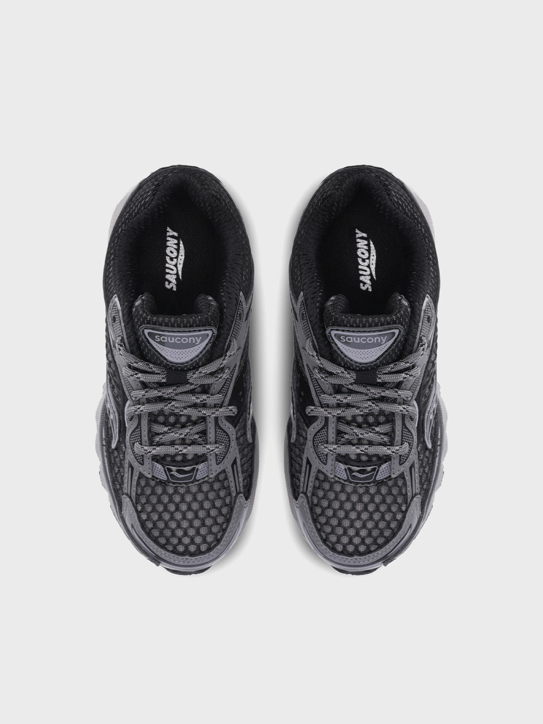 Saucony Omni 9 KDZ Kinderschoenen Black/Phantom - bovenkant