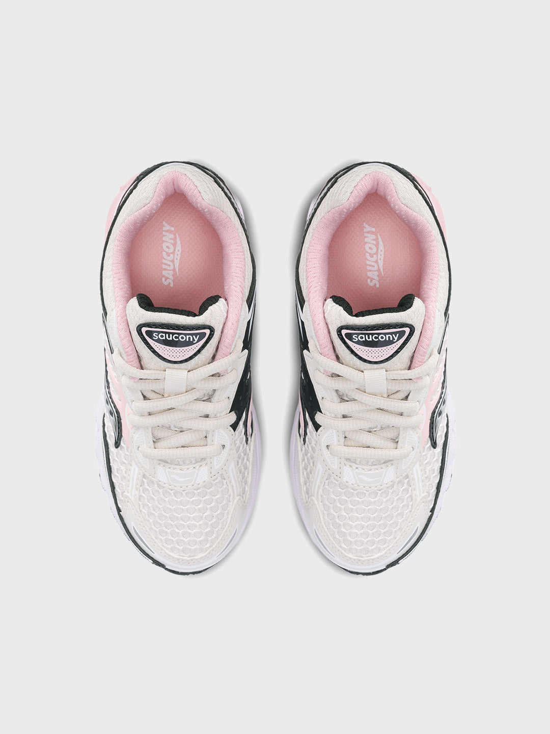 Saucony Omni 9 KDZ Kinderschoenen Ivory/Pink - bovenkant