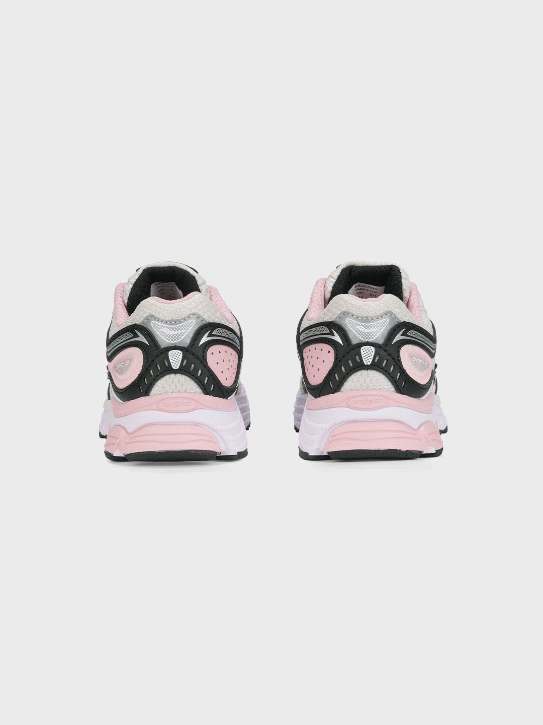 Saucony Omni 9 KDZ Kinderschoenen Ivory/Pink - achterkant