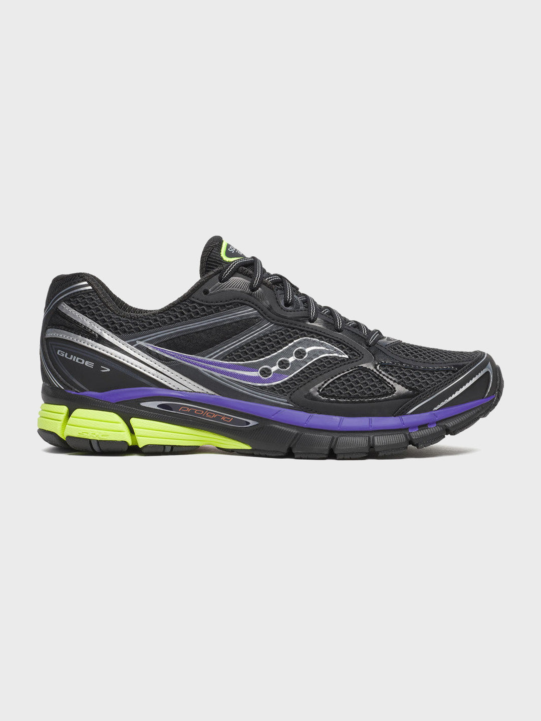 Saucony Progrid Guide 7 Sneakers Black/Multi - zijkant