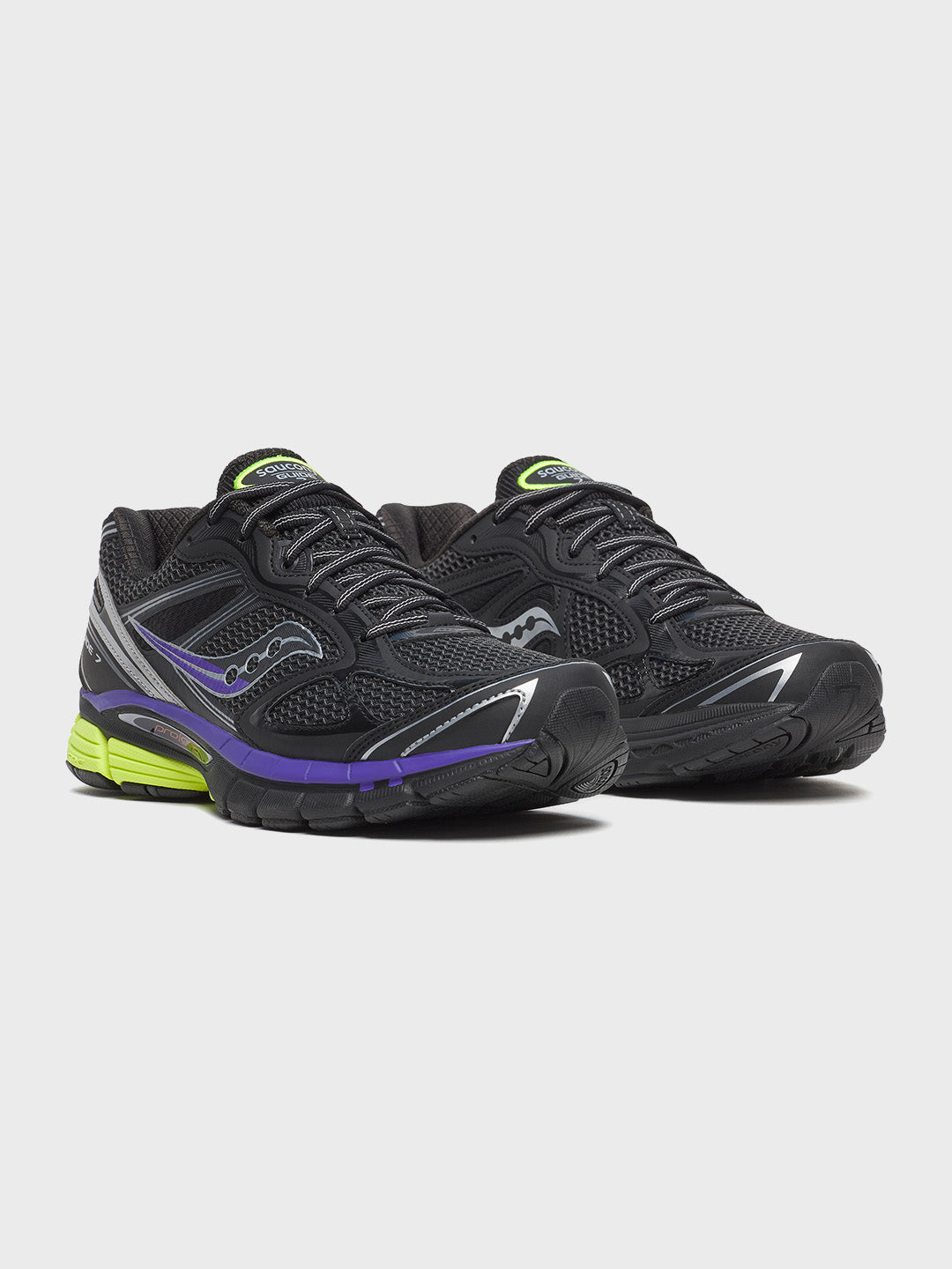 Saucony Progrid Guide 7 Sneakers Black/Multi - vooraanzicht
