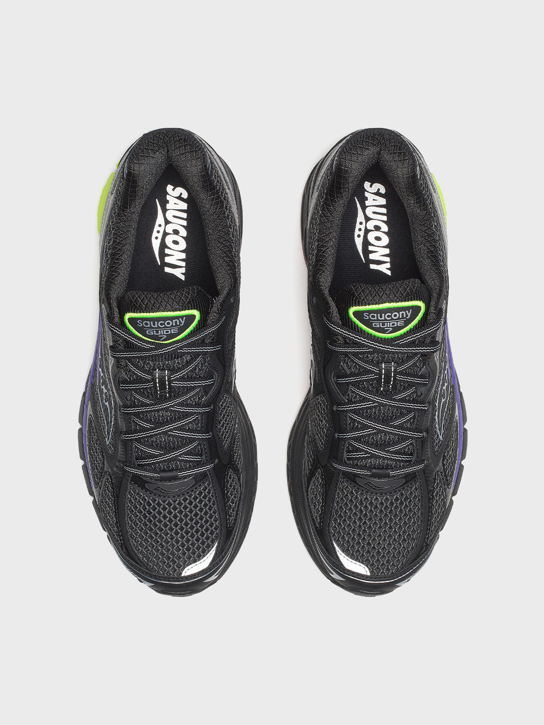 Saucony Progrid Guide 7 Sneakers Black/Multi - bovenkant
