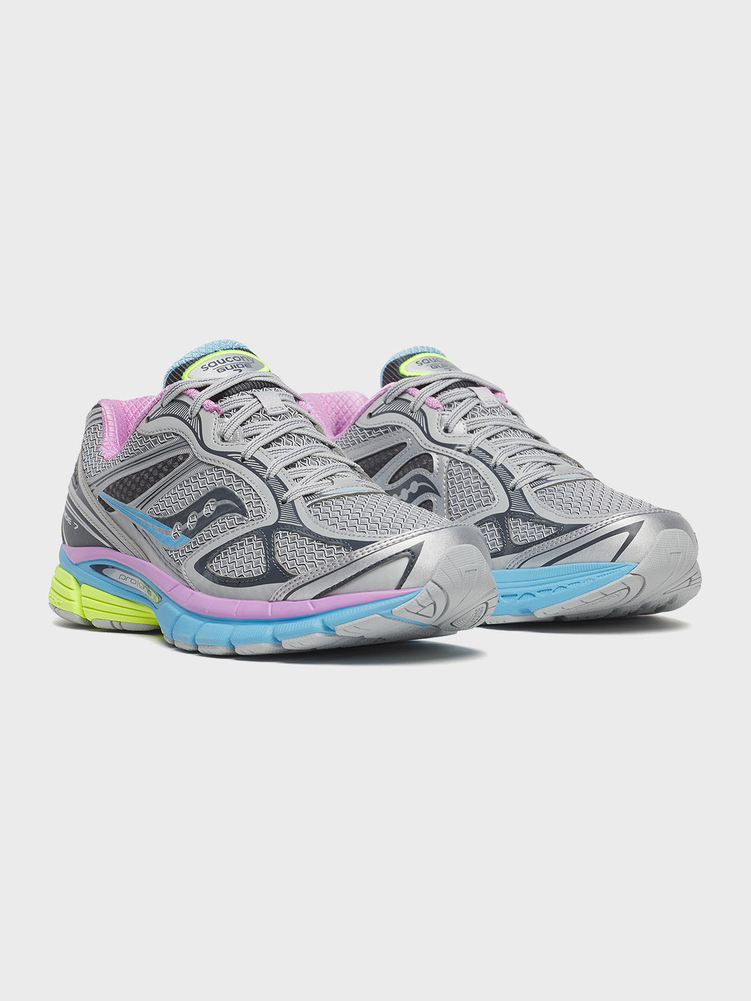 Saucony Progrid Guide 7 Sneakers Grey/Aqua - voorkant