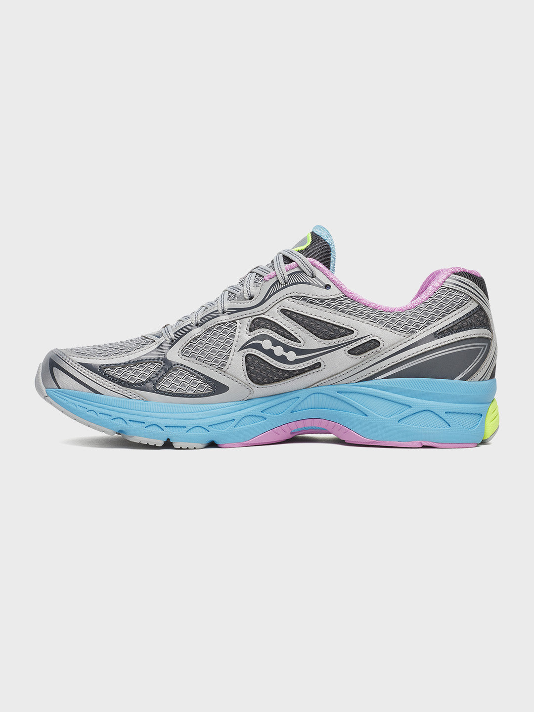 Saucony Progrid Guide 7 Sneakers Grey/Aqua - binnenzijde