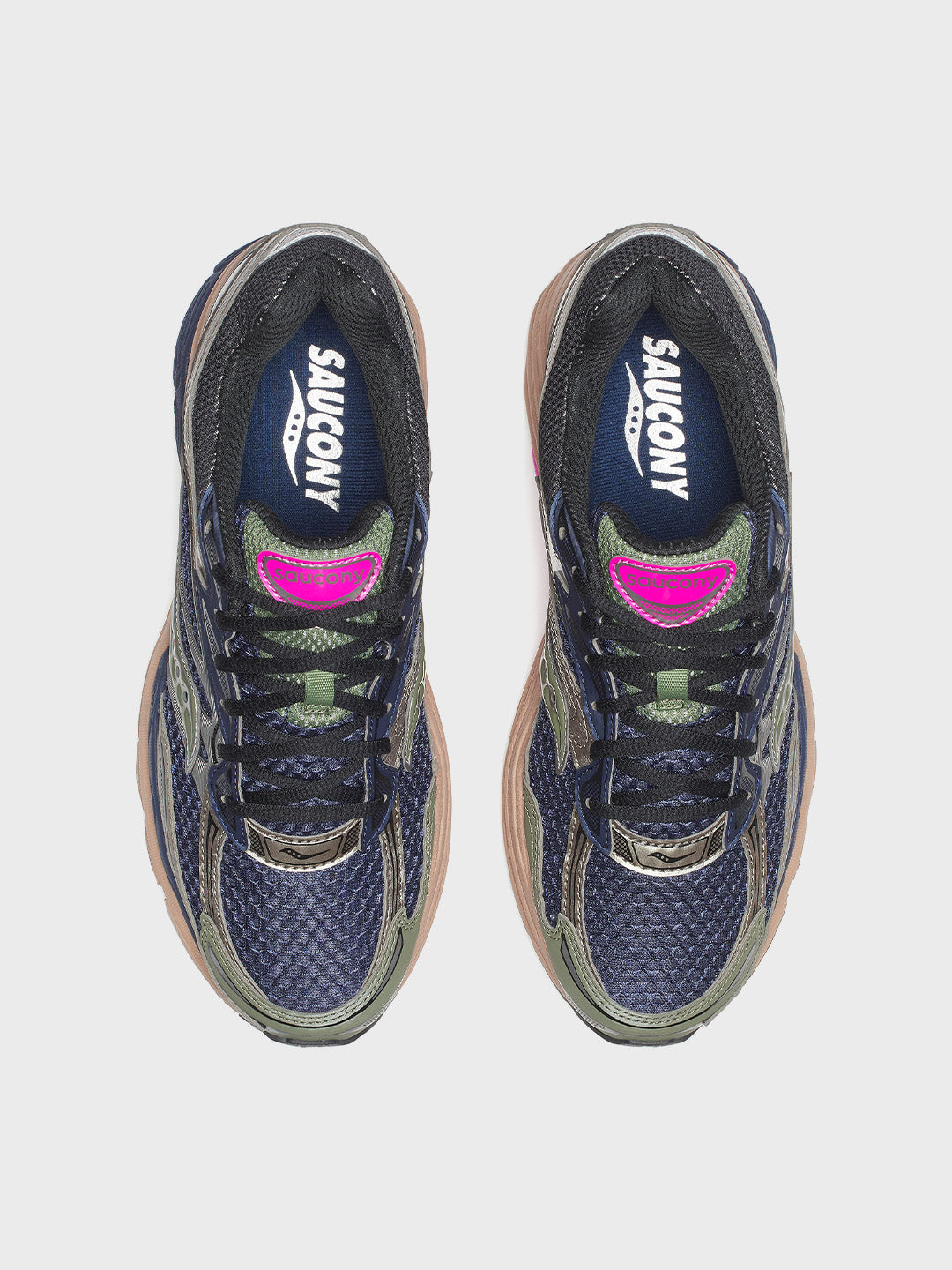 Saucony Progrid Omni 9 Sneakers Blue/Brush - bovenzijde