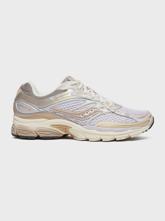 Saucony Progrid Omni 9 Grey/Lilac sneakers – zijkant
