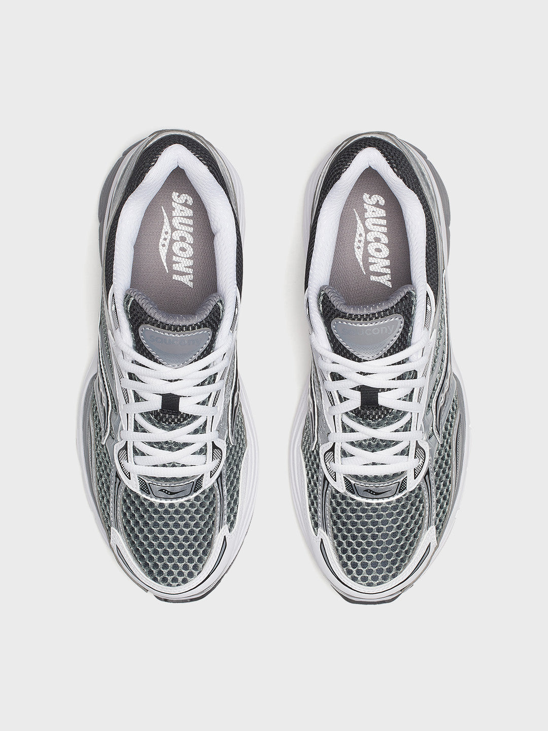 Saucony Progrid Omni 9 Sneakers Grey/Silver - bovenkant