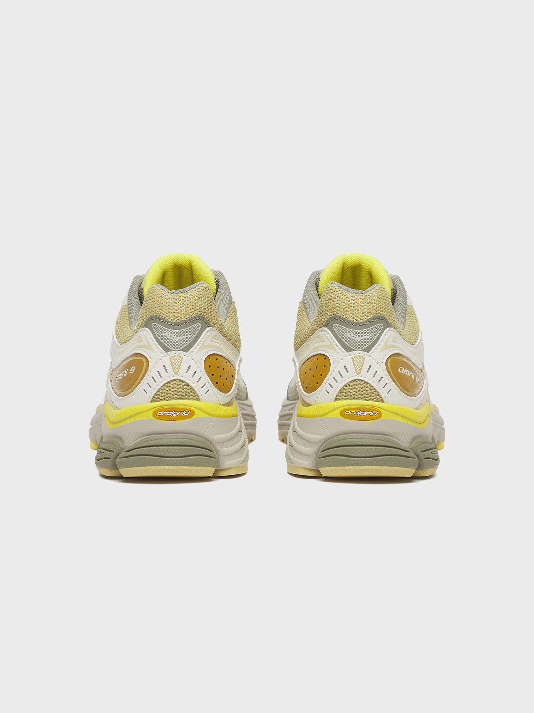 Saucony Progrid Omni 9 Sneakers Ivory/Moss - achterkant