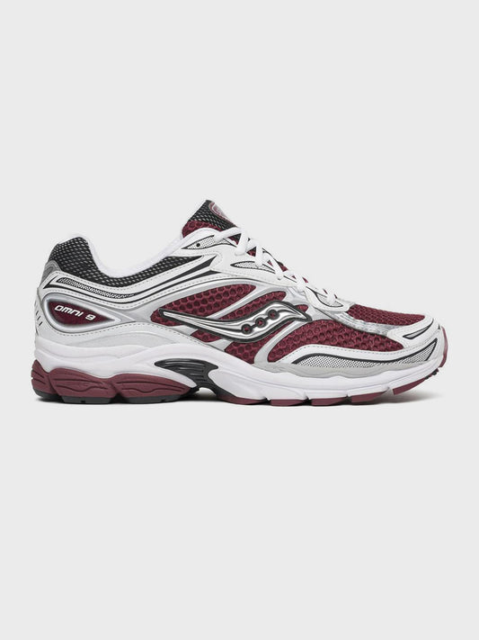 Saucony ProGrid Omni 9 sneakers Maroon/White – S101245-1022
