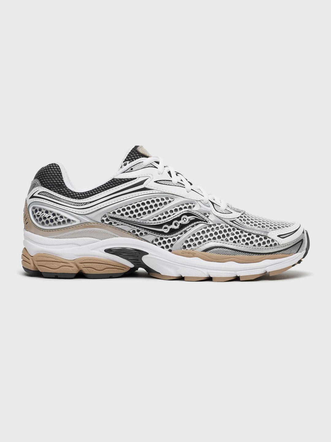 Saucony ProGrid Omni 9 Sneakers White/Saddle – S101245-1097 – zijkant