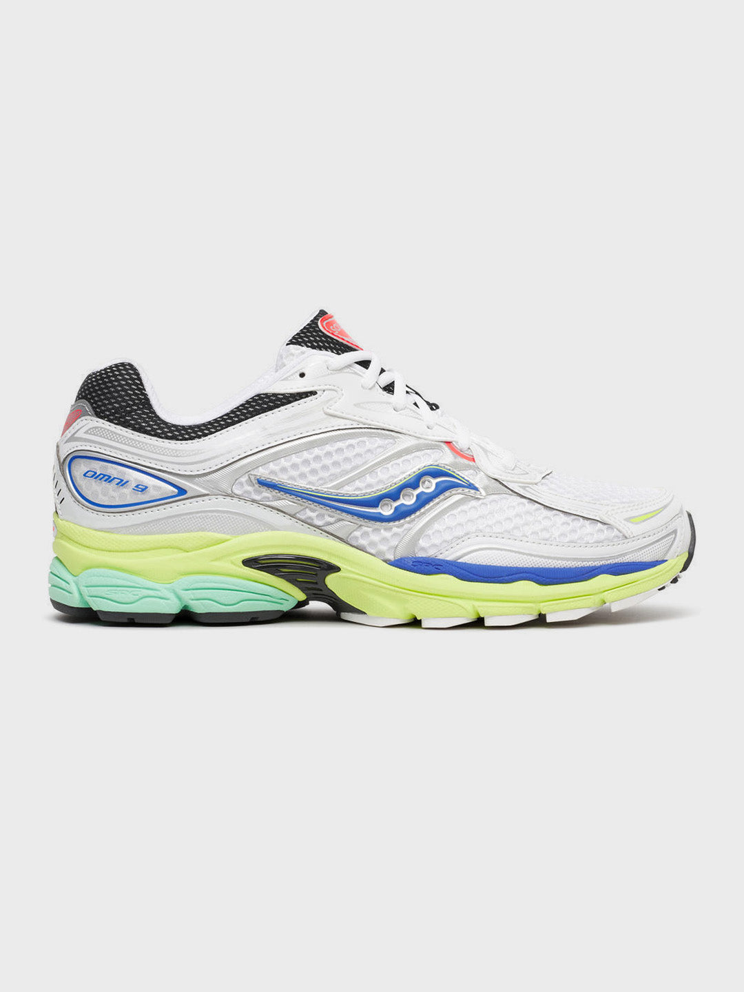 Saucony ProGrid Omni 9 Sneakers White/Tart - S101245-1013 - zijkant