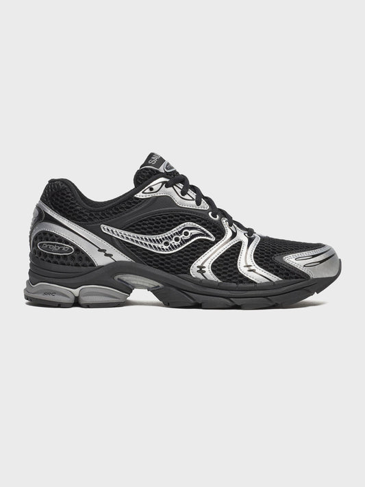 Saucony Progrid Triumph 4 Sneakers Black/Silver - zijkant