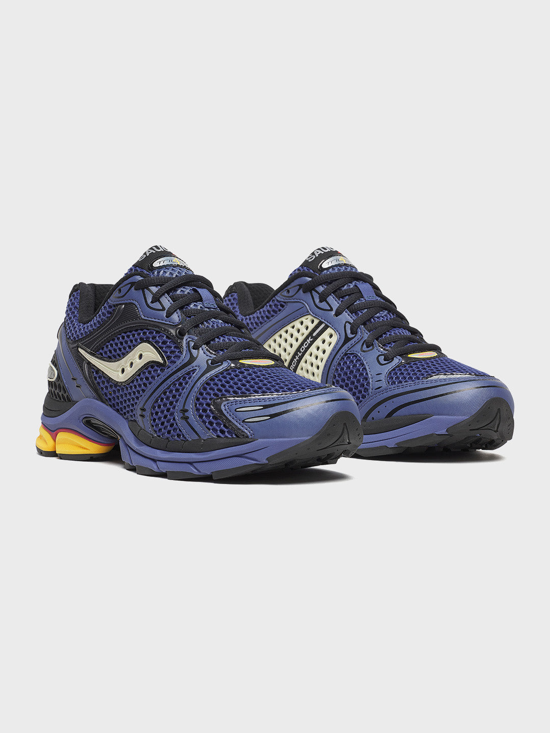 Saucony Progrid Triumph 4 sneakers Blue Black - schuin voor