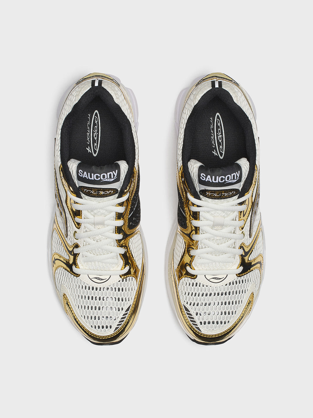 Saucony ProGrid Triumph 4 Sneakers Egret/Black - S101231-1013 - bovenkant