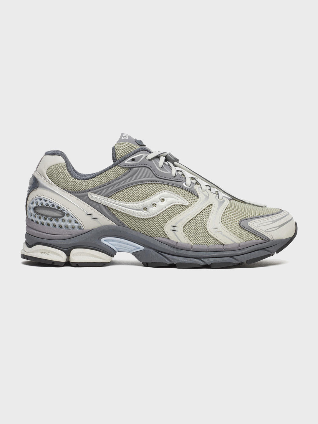 Saucony Progrid Triumph 4 Sneakers Green/Grey - zijkant
