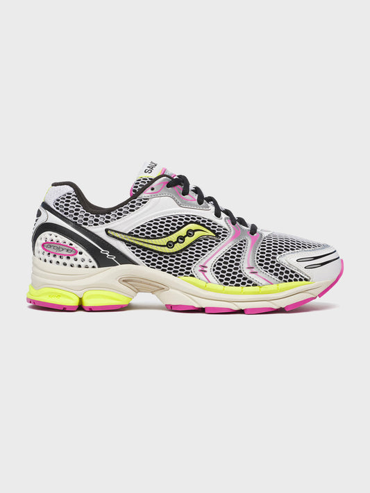 Saucony Progrid Triumph 4 Sneakers - White/Fluo - Reloadstore