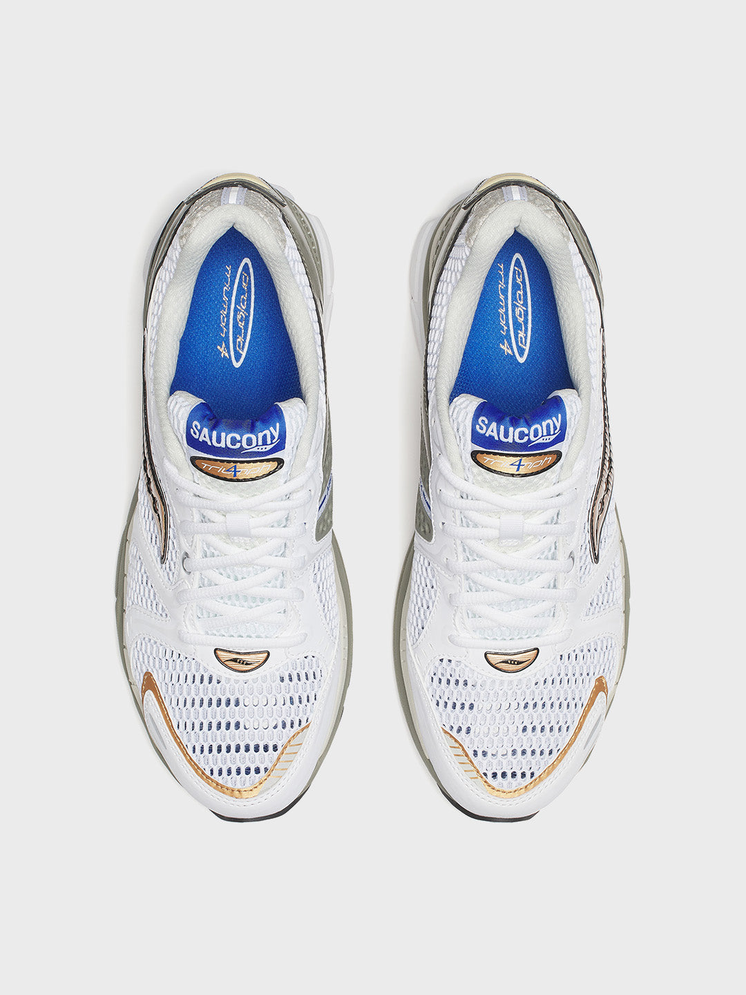 Saucony Progrid Triumph 4 Sneakers White/Laurel - bovenkant