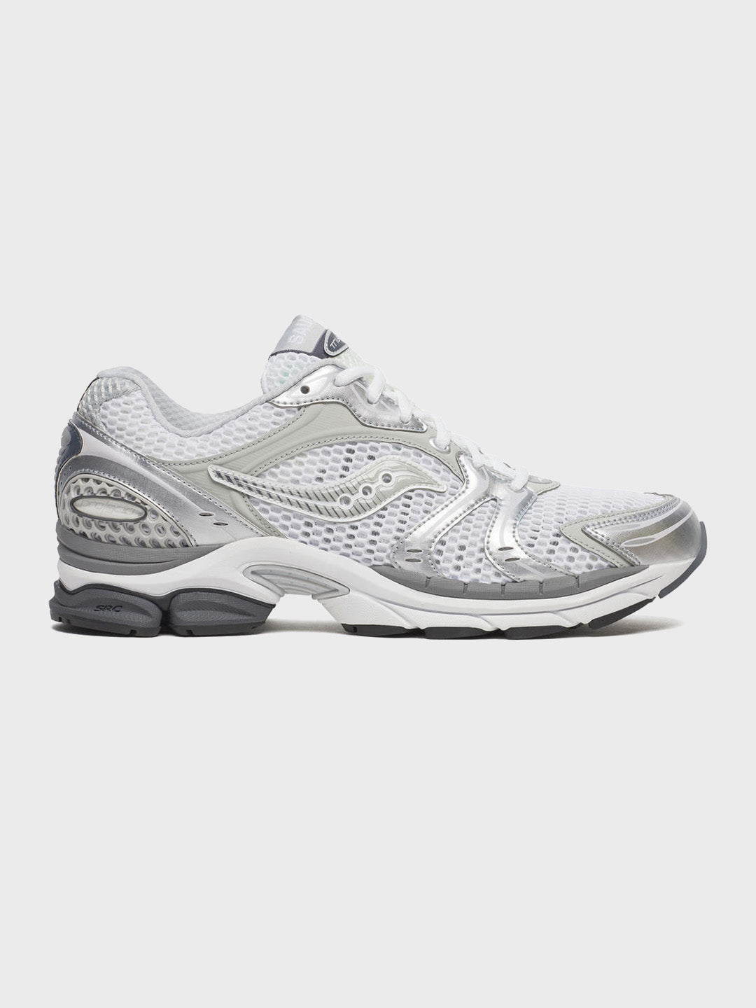 Saucony Progrid Triumph 4 Sneakers White/Silver - zijkant
