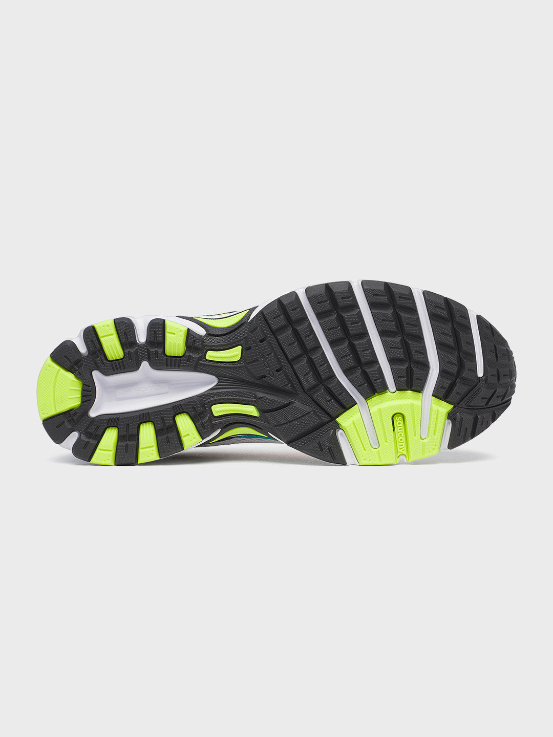 Zool van de Saucony Ride Millennium met gripprofiel