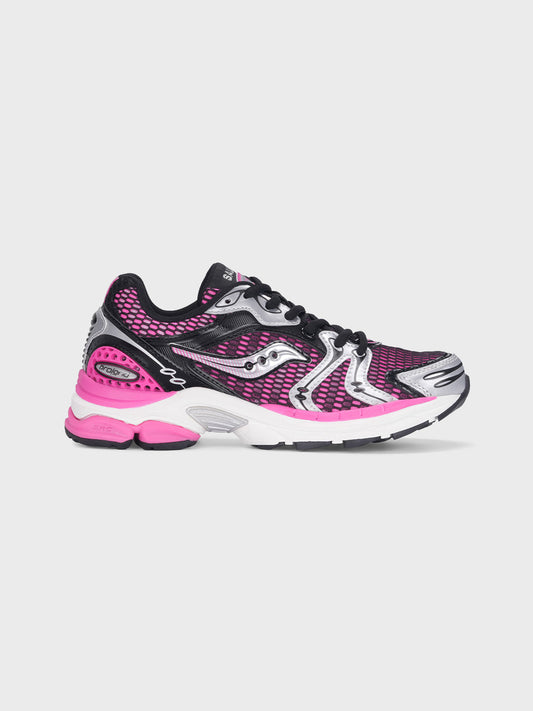 Saucony Triumph 4 KDZ Junior Sneakers Black/Pink - zijkant