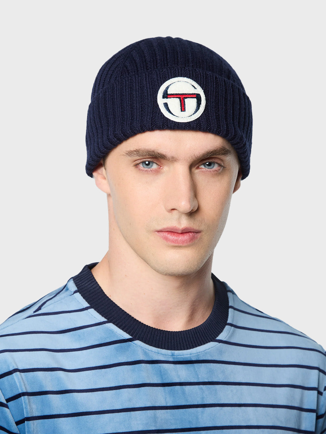 Sergio Tacchini wool beanie blue