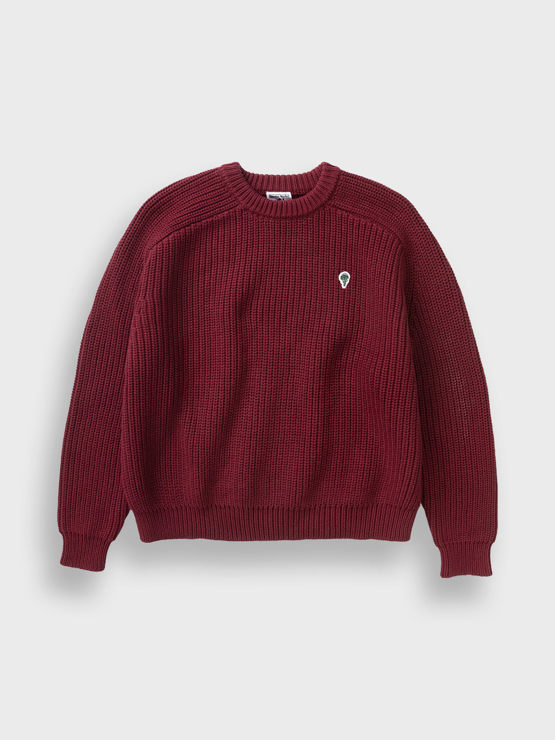 Service Works Artichoke Chunky Knitted Sweater Burgundy – productfoto voor