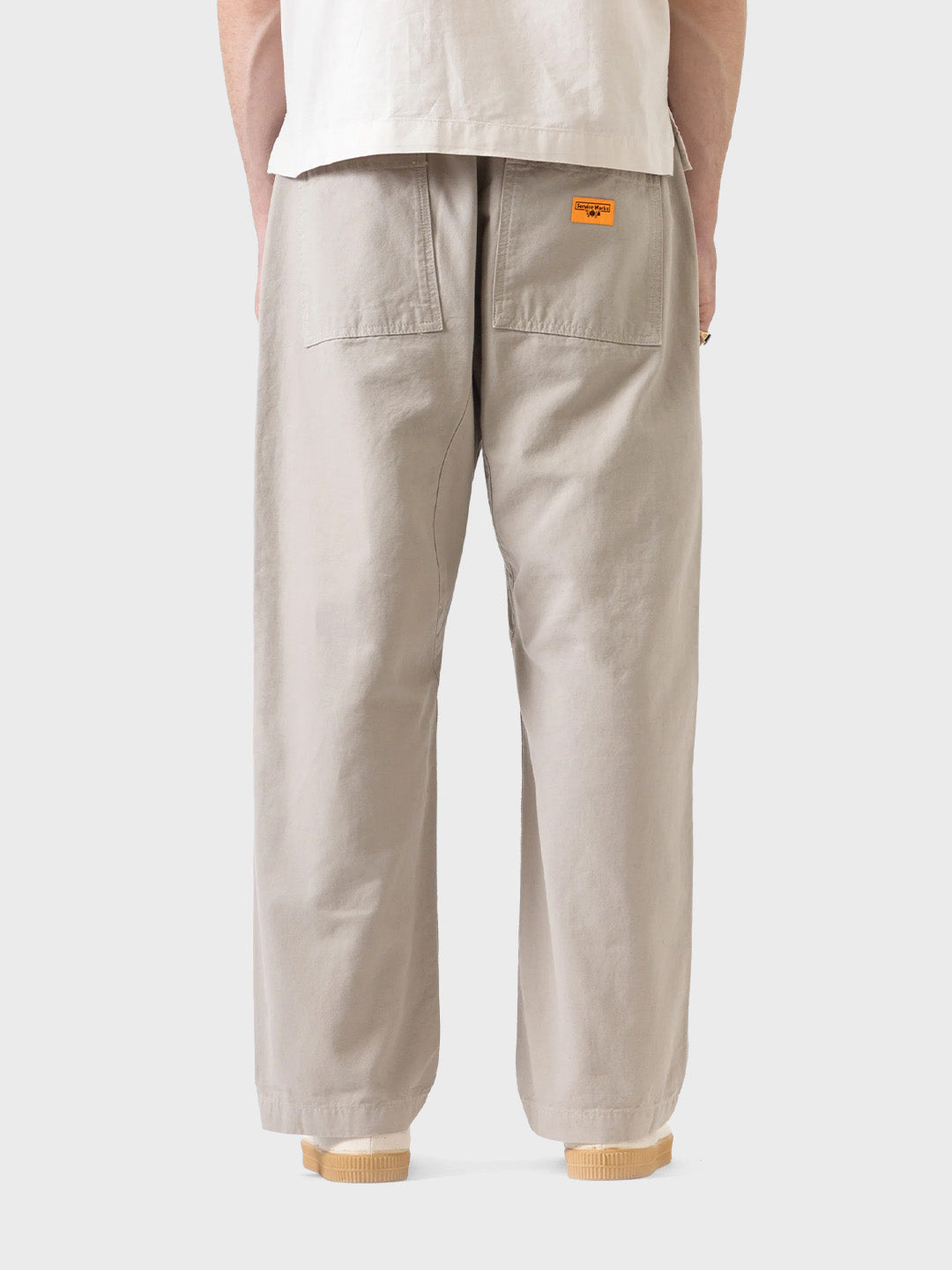 Service Works Classic Chef Pants Stone - achterkant