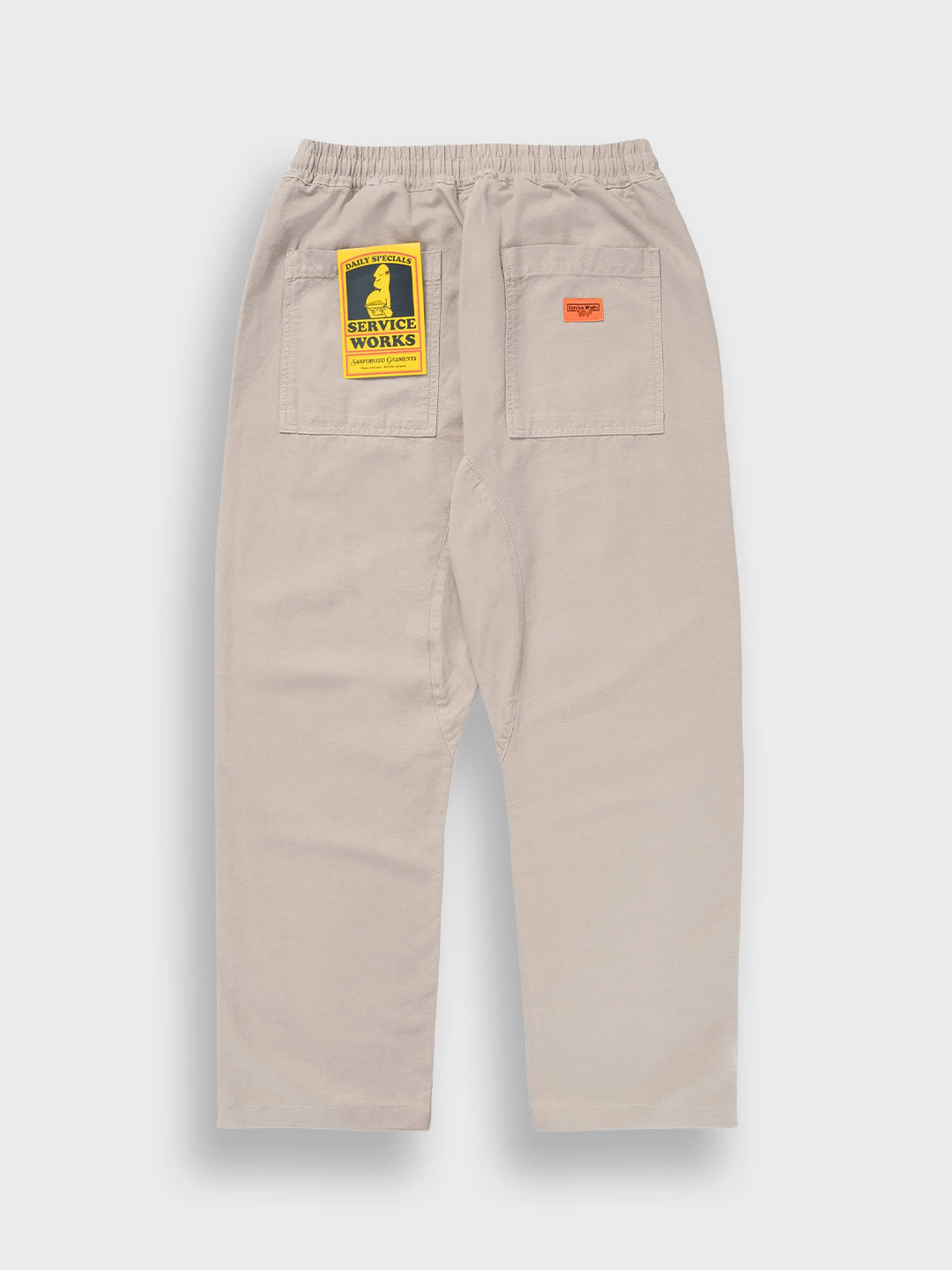 Service Works Classic Chef Pants Stone - achterkant