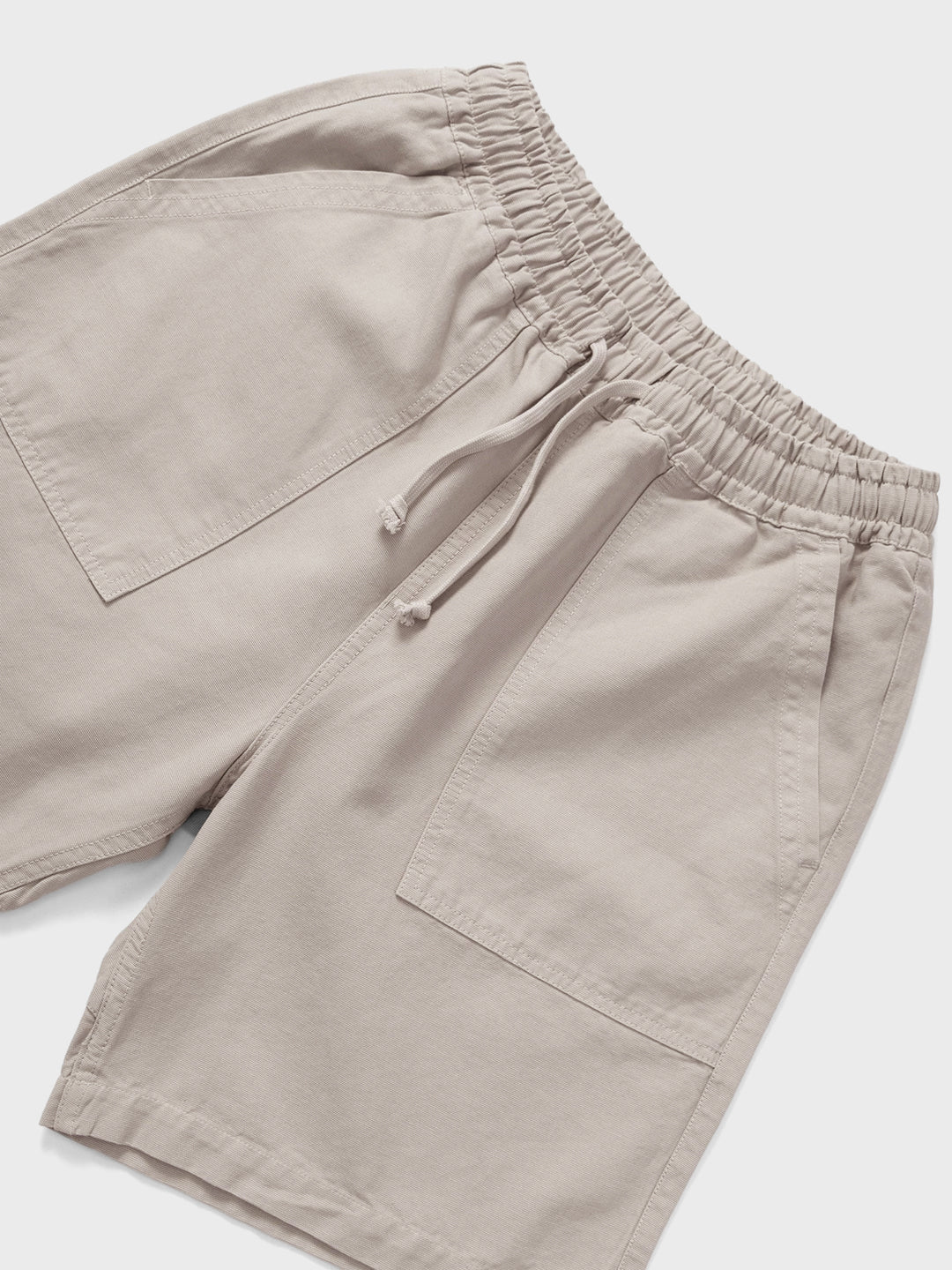 Service Works Classic Chef Shorts Stone - close-up voorkant