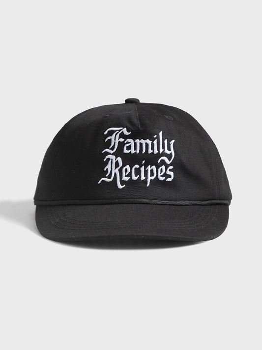 Service Works Family Recipes Cap Black - voorkant