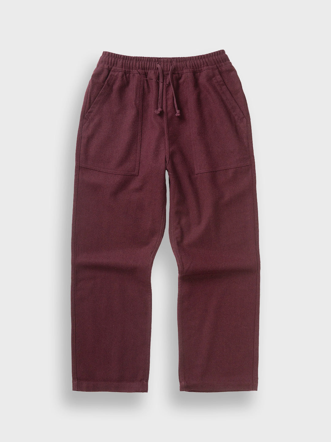 Service Works Flannel Chef Pants Burgundy – productfoto voor