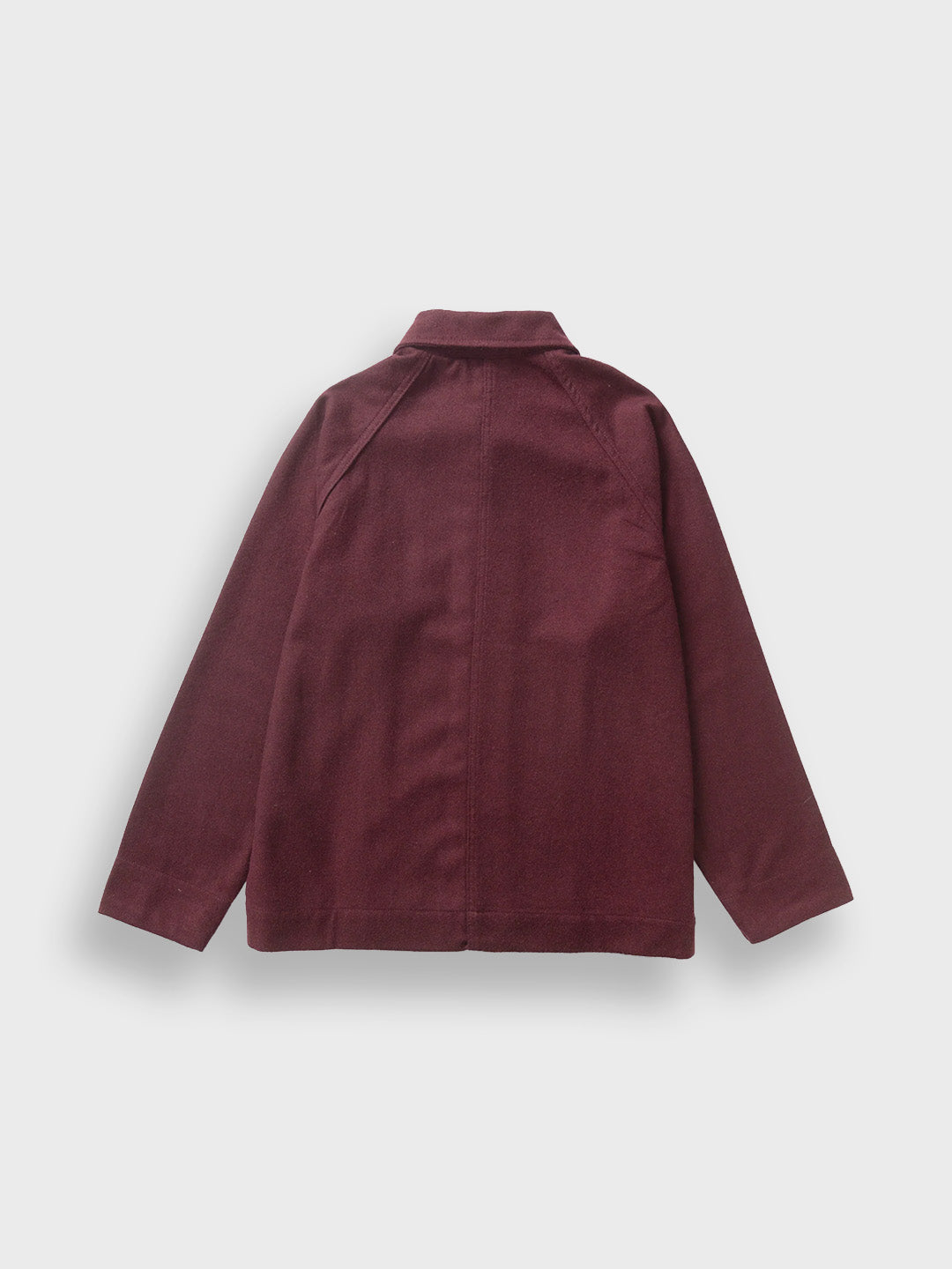 Service Works Flannel FOH Overshirt Burgundy – packshot achter