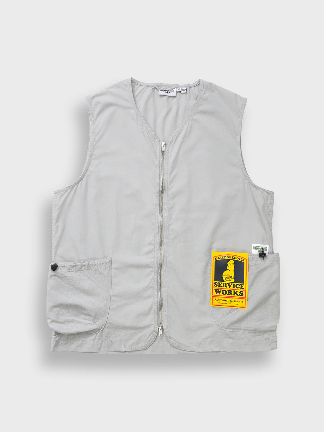 Service Works Gardner Vest Silver - voorkant