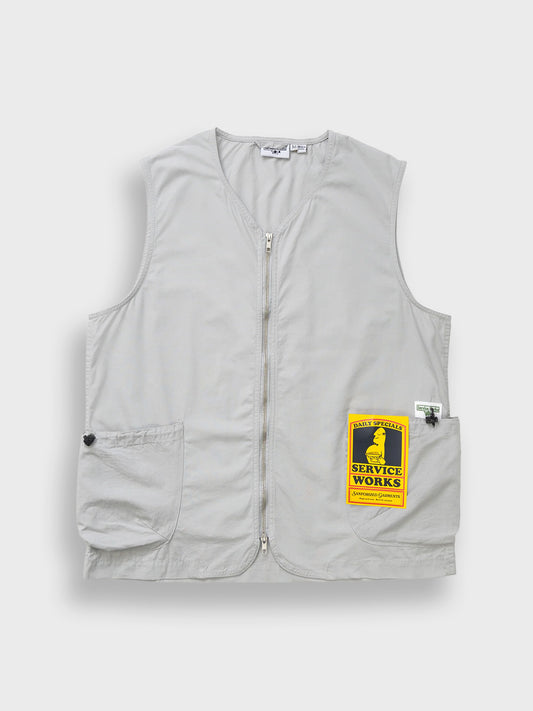 Service Works Gardner Vest Silver - voorkant