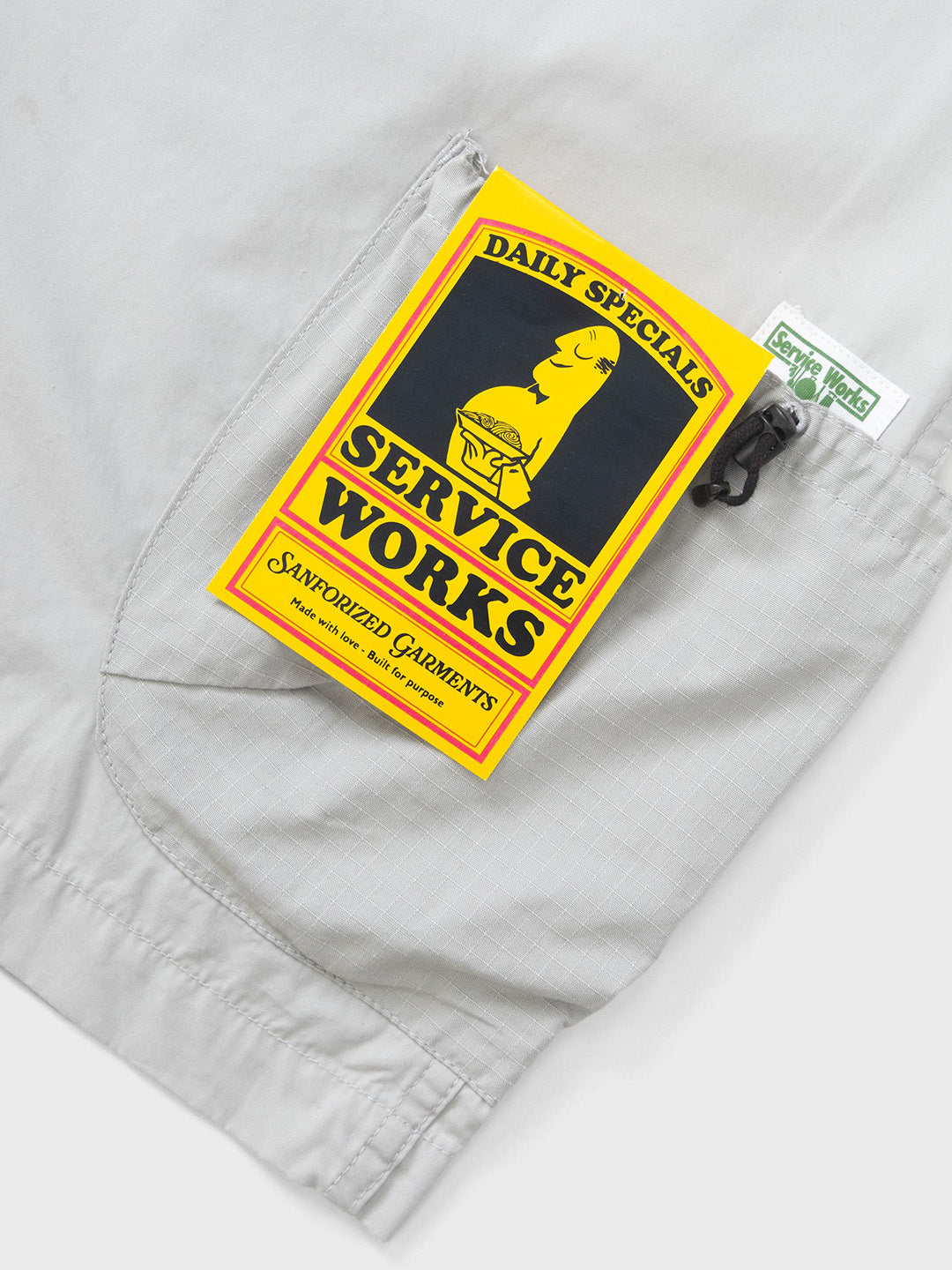 Service Works Gardner Vest Silver - close-up zak