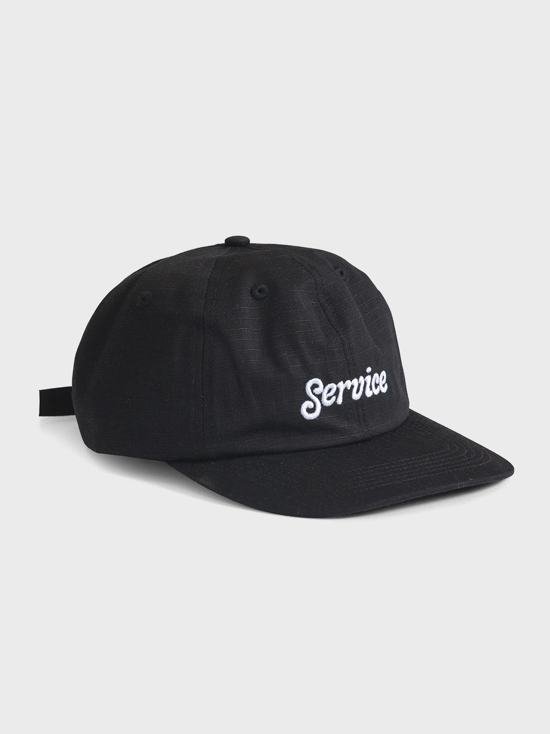 Service Works Ripstop Service Cap Black - zijkant