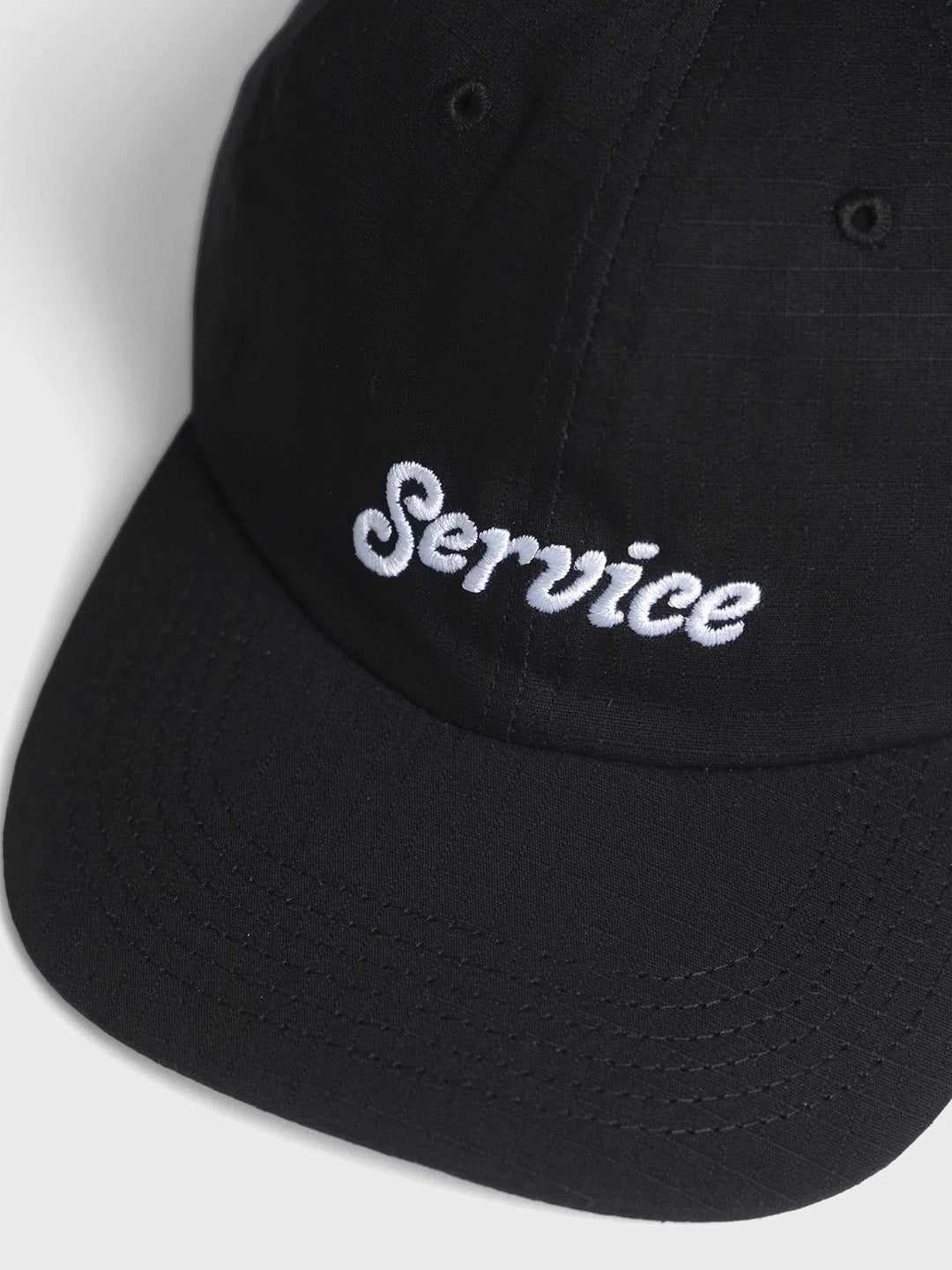 Service Works Ripstop Service Cap Black - close-up graphic