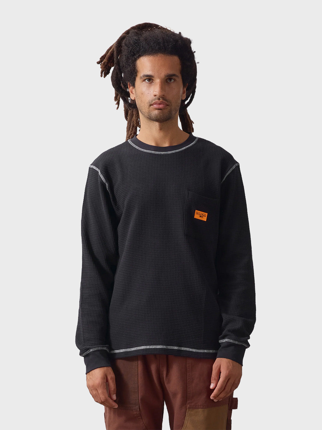 Service Works Waffle Thermal Longsleeve Black