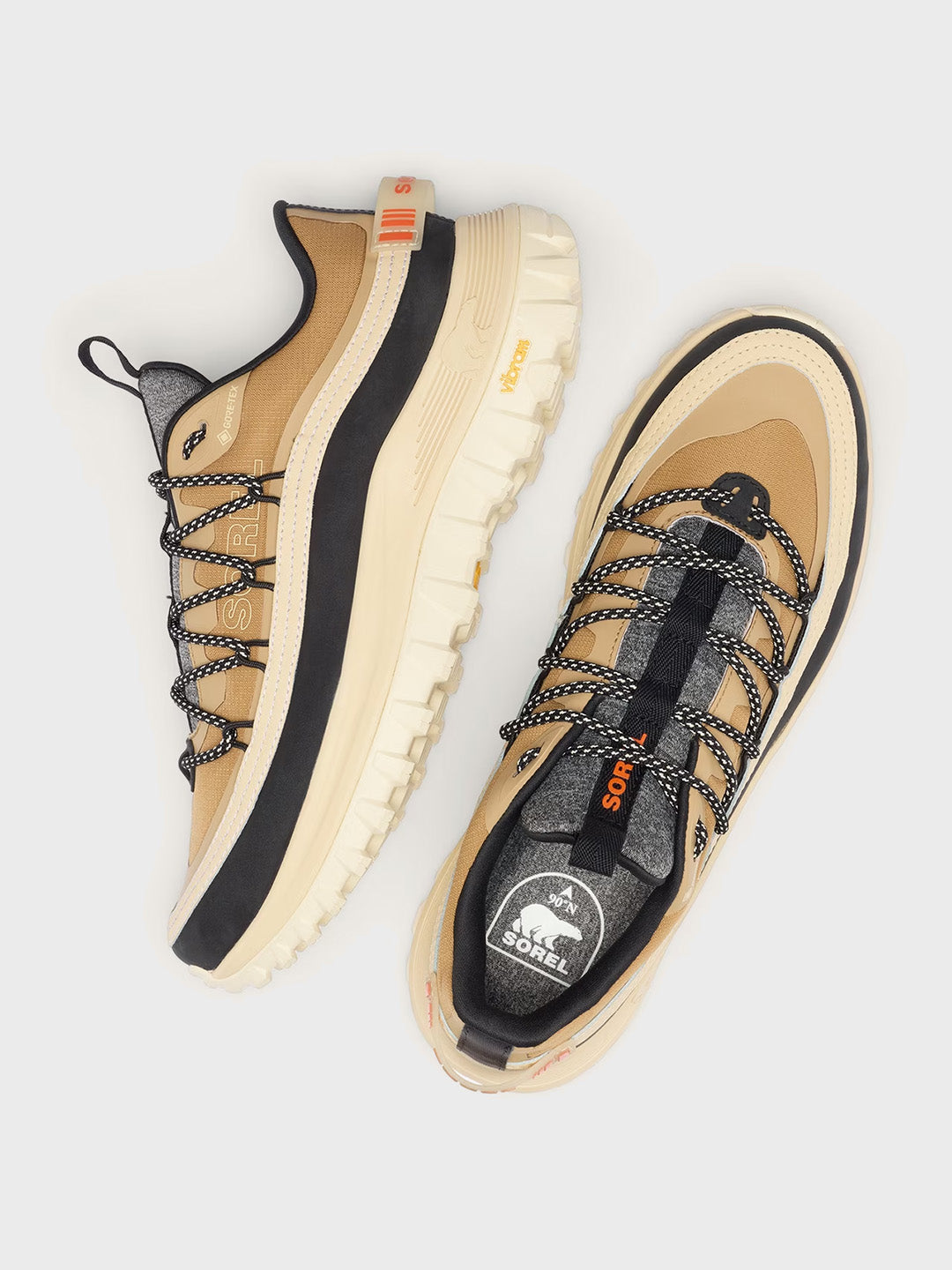 Sorel Callsign Horizon Low GTX Sneakers Caribou – bovenkant